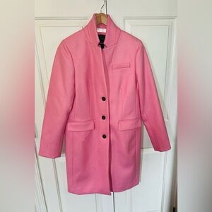 J. Crew Regent Pink Wool Topcoat Sz 10.